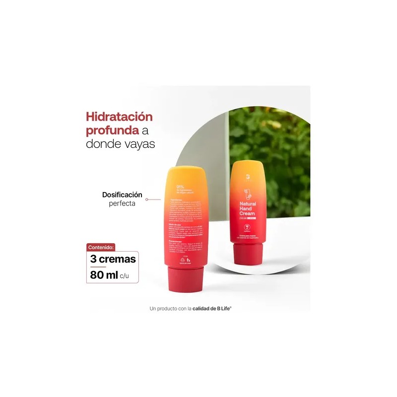 Kit 3 Cremas De Manos 80 Ml Vitamina E Y
