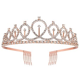BRT Bearingshui Silver Wedding Crystal Tiaras and Crowns for Women, Bride Royal Queen Headband Princess Quinceanera Headpieces for Birthday Prom Pageant Party