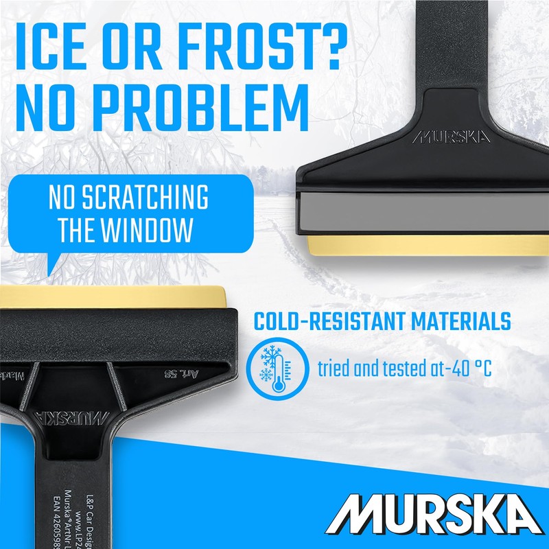 L&P Car Design A053-2 Pack Ice Scraper Brass Blade Original