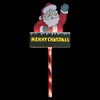 Northlight 28" Lighted Santa Claus 'Merry Christmas' Lawn Stake -