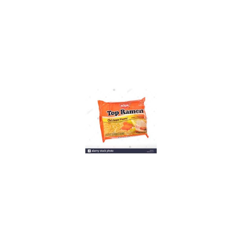 Nissin Top Ramen Noodle Soup Chicken Flavor 3 Ounce Packages