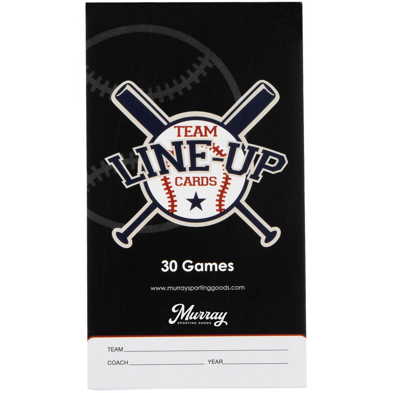 Murray Sporting Goods Baseball Scorebook & Baseball Lineup Card Bundle