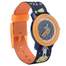 Children's Watch, Waterproof Electronic Watch Cartoon Quartz Watch with Strap for Children Toddler Boys Girls 2-13 Years Old, orange, Strap.