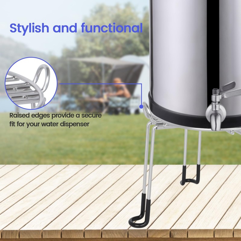 BOKKRALL Stainless Steel Detachable Stand 9'' Diameter 6'' Tall Fit