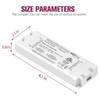 Emitever 25W Triac Dimmable Driver,Power Supply,AC 120V to DC 24V