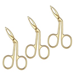 FOMIYES 3pcs Stainless Steel Eyebrow Tweezers Flat Tip for Easy Trimming Gentle Handle for Women Beauty