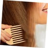 Baluue 3pcs Bamboo Hair Combs Wide-tooth Oil Combs for Styling