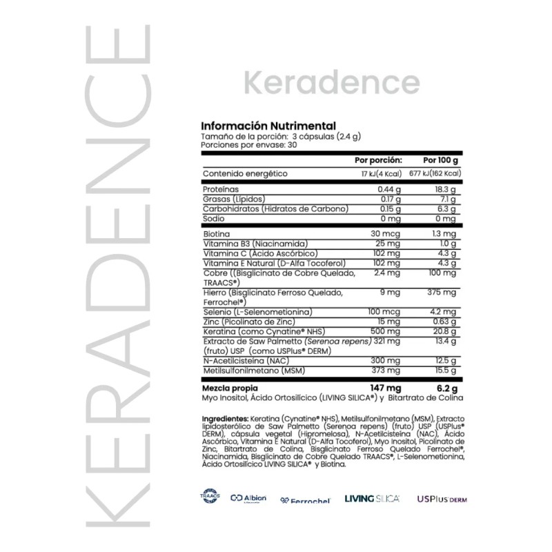 Cellx Keradence Suplemento Patentado Para Piel Y Uas