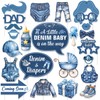 Jollyboom Denim Baby Shower Decorations, 24cps Blue Jean Photo Booth