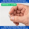Your Day Mate Silver Tone Metal O Rings Closed O