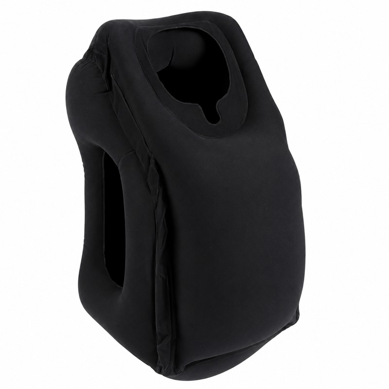 Inflatable Travel Pillow for Neck Support – 45° Headrest Cushion