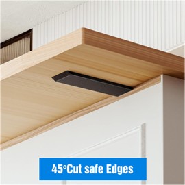 Eegoowa 4-Pack Countertop Support Brackets Hidden Countertop Support 0.25" Thick Knee Wall Support Bracket Heavy Duty Bracket for Quartz/Granite/Wood/Concrete Countertops Screws Included (4, 10in)