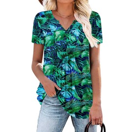 BETTE BOUTIK crochet tops for women ladies summer tops tunic tops to wear with leggings BlueLeaves Medium