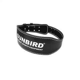 990 Men's Leather Weightlifting Belt Fitness Cushion Pad XL 8ea