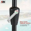 ABCCANOPY Patio Umbrella 11FT - Outdoor Half Umbrellas for Patio,
