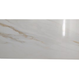 TRCD-CLG-Gloss Siena White Greyish Oro Gold Brownish 12x24 Calacatta Marble Look Porcelain Shinny Floor Wall Tile (1 Piece)