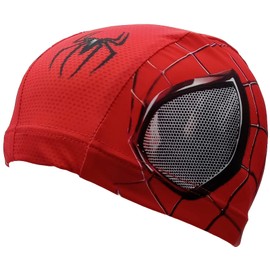 Red Spider Fabric Swimming Cap | Swim Cap | Pool Cap | Great comfort and fit | Art and Swimming (L (for children from 7 years old and adults))