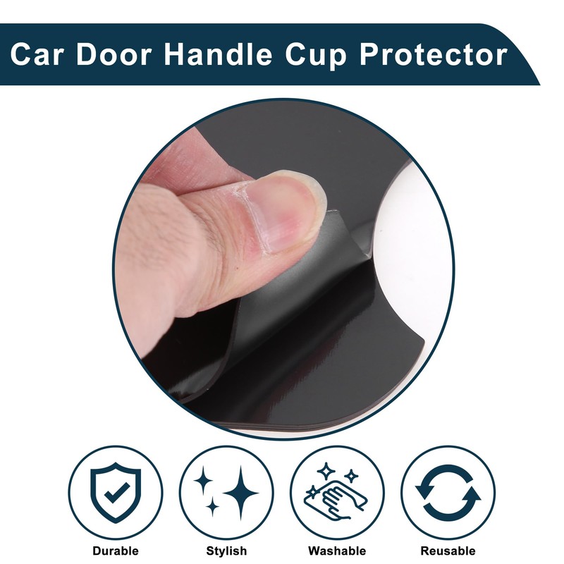 TUCKBOLD Car Magnet Car Door Handle Scratch Protector 91x93mm Anti-Scratches|