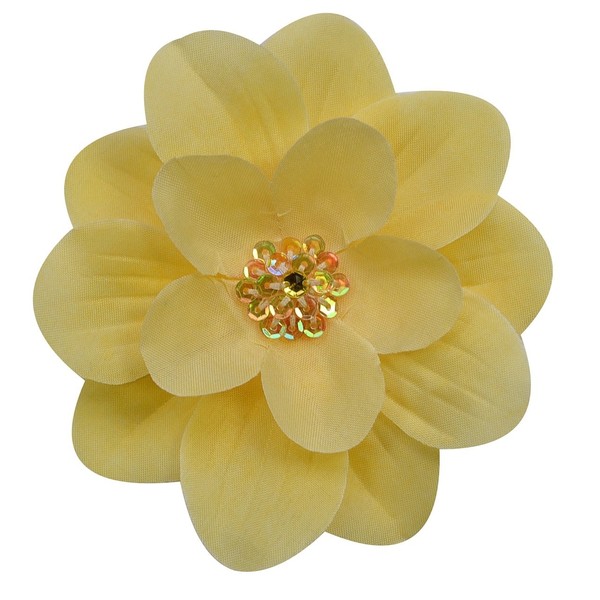 Claribel Flower Hair Clip (Yellow)