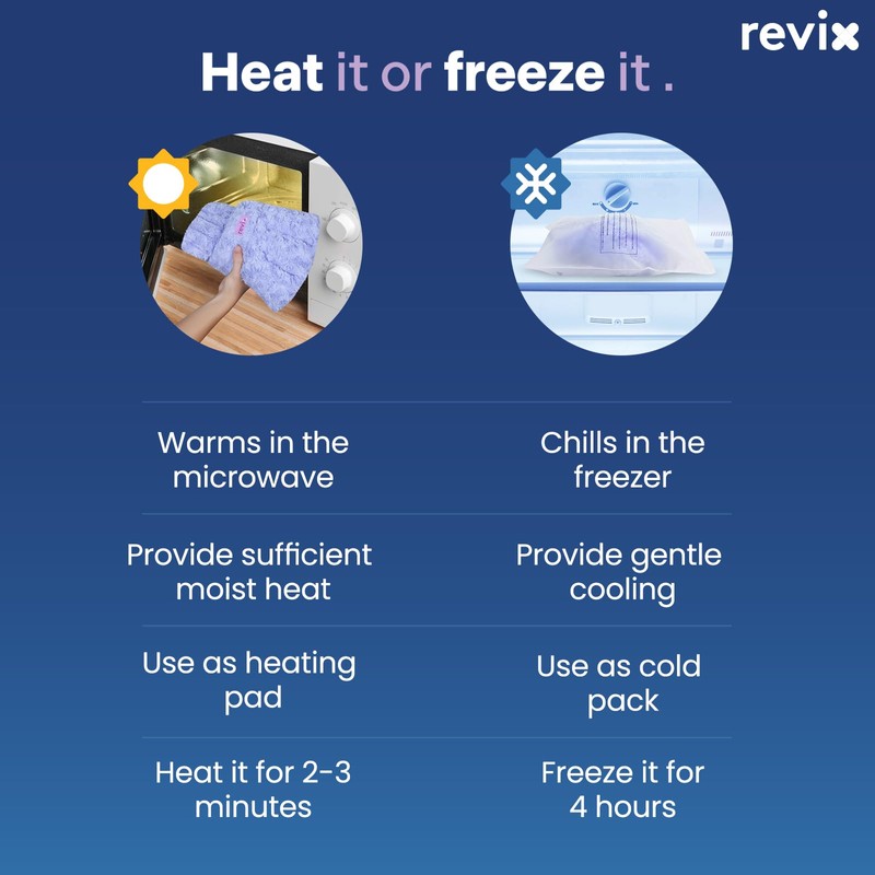 REVIX Microwave Heating Pad for Neck and Shoulders Back, Microwavable