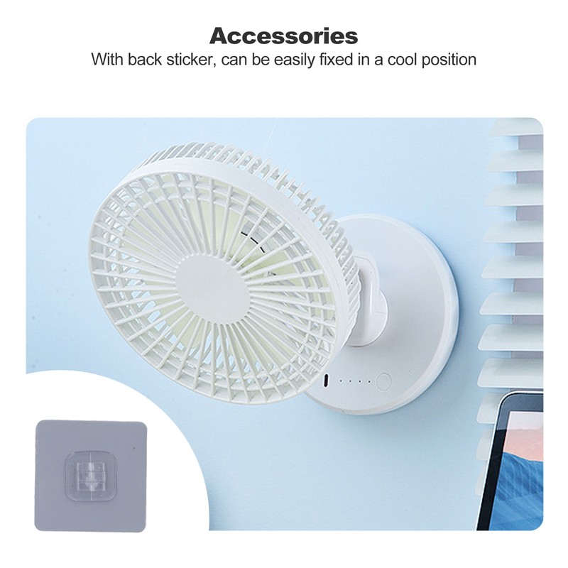 Small Desktop Fan USB Charging Adjustable Wind Speed 30 Degrees