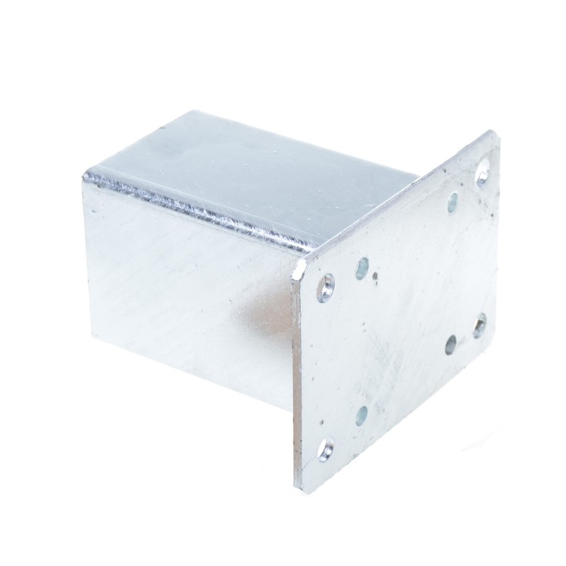 Aqbau® Pfostenträger für Torpfosten I Zaunpfosten aufschrauben Aufschraubhülse (Größe: 95
