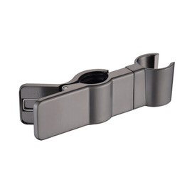 Adjustable Shower Head Holder for Slide Bar, Biveah Universal 20-25MM O.D Grab Bar Handshower Mount Slider Clamp Bathroom Replacement, Gun Black, KZS020GB