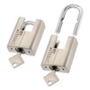 Zarker J45S keyed Alike Padlocks, Heavy Duty Stainless Steel Shackle