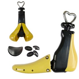 ZIUOOWPT Shoe Stretcher Women Men, Boot Stretcher, Adjustable Width & Length Expansion Leather Widener (1 Pack, Yellow, L——Women Size 9-14, Men's 8-13)