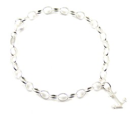 Sterling Silver Anchor Bracelet - Gift Boxed