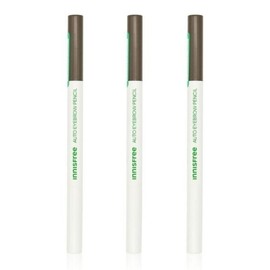 Innisfree Flat Eyebrow Pencil 0.3g No. 7 All Night Sweet Honey Brown 3pcs / 이니스프리 납작 아이브로우 펜슬 0.3g 7호 밤새고 달콤한 허니 브라운 3개