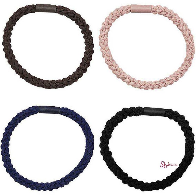 셀리스트샵 Braided Rubber Bands - Set of 10 Twisted Hair