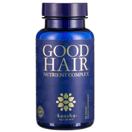 Kansha Alchemy Good Hair Growth Vitamins with Biotin for Longer, Thicker Hair - Ideal for All Hair Types - Plus DHT Blocker & Saw Palmetto, 60 Tabs