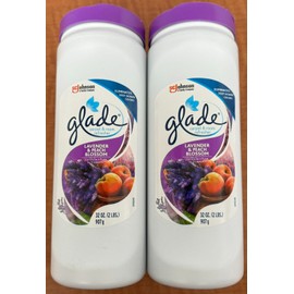 Glade 2 Glade Carpet & Room Refresher Lavender And Peach Blossom Powder 32 oz Each