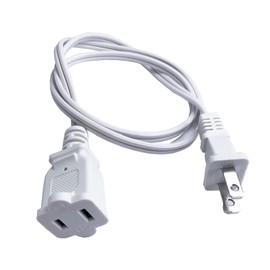3 Foot Extension Cord 2 Prong, Short Power Extension Cord, 18 AWG Male Female Extension Cord Small Extension Cable for Indoor, White
