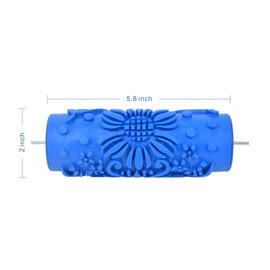 Nichiyo 5'' Decorative Pattern Paint Roller for DIY Wall Decoration Texture Roller for Home Art Projects Tools(0101Y)