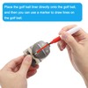 PATIKIL Golf Ball Line Marker Tool, 2 Pack Golf Ball