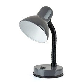 homelife for easy living homelife for easy living 35w 'Classic' Flexi Desk Lamp with Versatile Flexible Neck - Integral On/Off Switch - Approx. 34cm Height - L958GR - Anthracite Grey