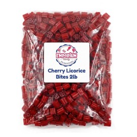 2 lb Red Cherry Licorice Bites – Soft & Chewy Cherry | Sweet, Juicy Flavor | Bite-Sized Pieces for Snacking & Sharing