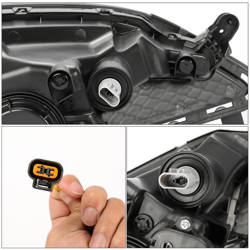 HECASA Halogen Left Fog Light Assembly Compatible with 2013-2017 Hyundai