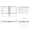 Ganter Normelemente | Weld-On Hinge - GN 1366-ST-160-80-A-BL | Steel