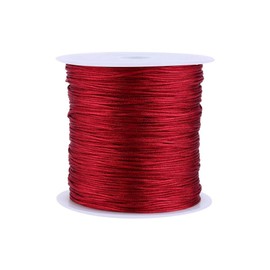 Alvinlite Knotting Cord Chinese Nylon Cord for Jewelry Making 0.8mm Red Bracelet String Thread Beading String for Friendship Christmas DIY|100m nylon knotting