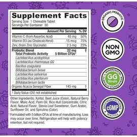 Prebióticos Probióticos Pediatricos Physicians Choice Sin Sabor 30 Tabletas