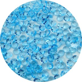 Jmassyang 5000 PCS 4mm Flatback Resin Rhinestone Round Transparent Jelly Color Rhinestones Non-Hotfix for DIY Mugs Tumblers Bottles Crafts Decoration Clothes Shoes Shirts Caps Decoration(Light Blue)