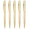 Gullor 5 Pieces Retractable Ballpoint Pen, Metal Pens for Gift,
