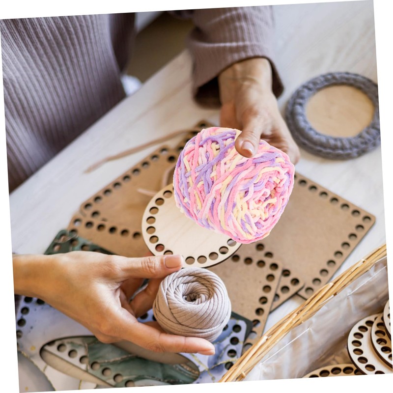Hohopeti 1Roll Worsted Weight Yarn Multi Function Crochet Thread for