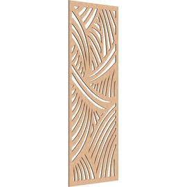 Ekena Millwork WALW34X85X0250CHEHI Chester Decorative Fretwork Wood Wall Panels, 33 3/8"W x 84 3/8"H, Hickory