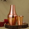 Pure Copper Bed Side Carafe for Ayurveda Health Benefits -