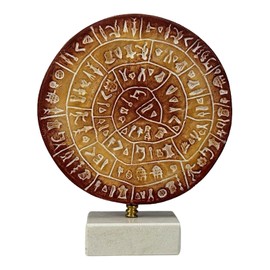 PHAISTOS DISK Museum Replica Minoan Palace "1700B.C. the first movable type"