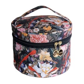 CEDON Easy Cosmetic Bag Red Birdies, black, Cosmetic bag round